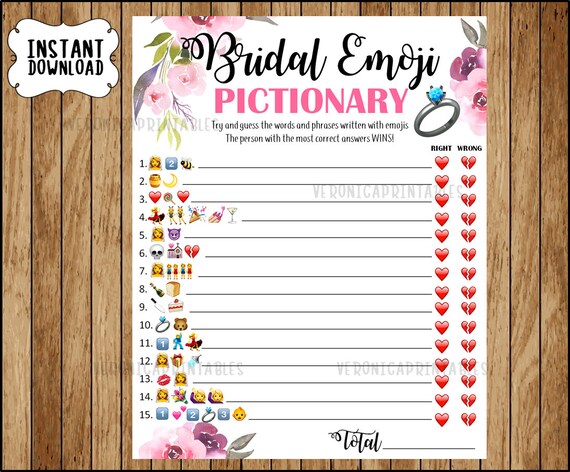 bridal emoji pictionary
