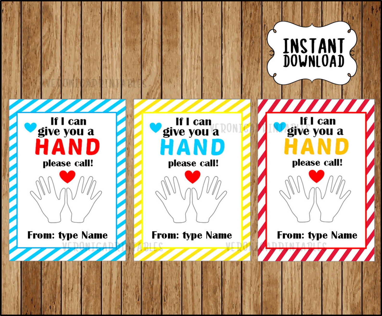 If I can give you a hand please call hand tag class mom Etsy