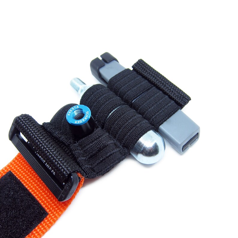 Bike Tools & Spare Tube Wrap Mountain Bike Strap Orange Etsy