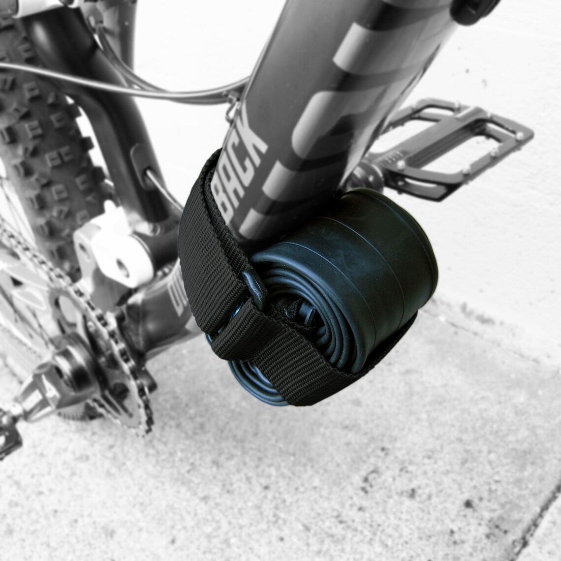 Bike Tools & Spare Tube Wrap Mountain Bike Strap Black Etsy