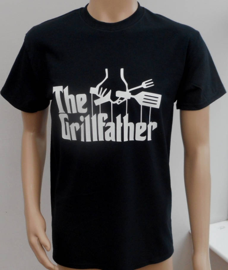 Image of New Men's Quality Cotton Loose Fit Grillfather T-Shirt. Great Novelty Funny Birthday Christmas Gift Present For The Bbq Barbecue Chef Cook