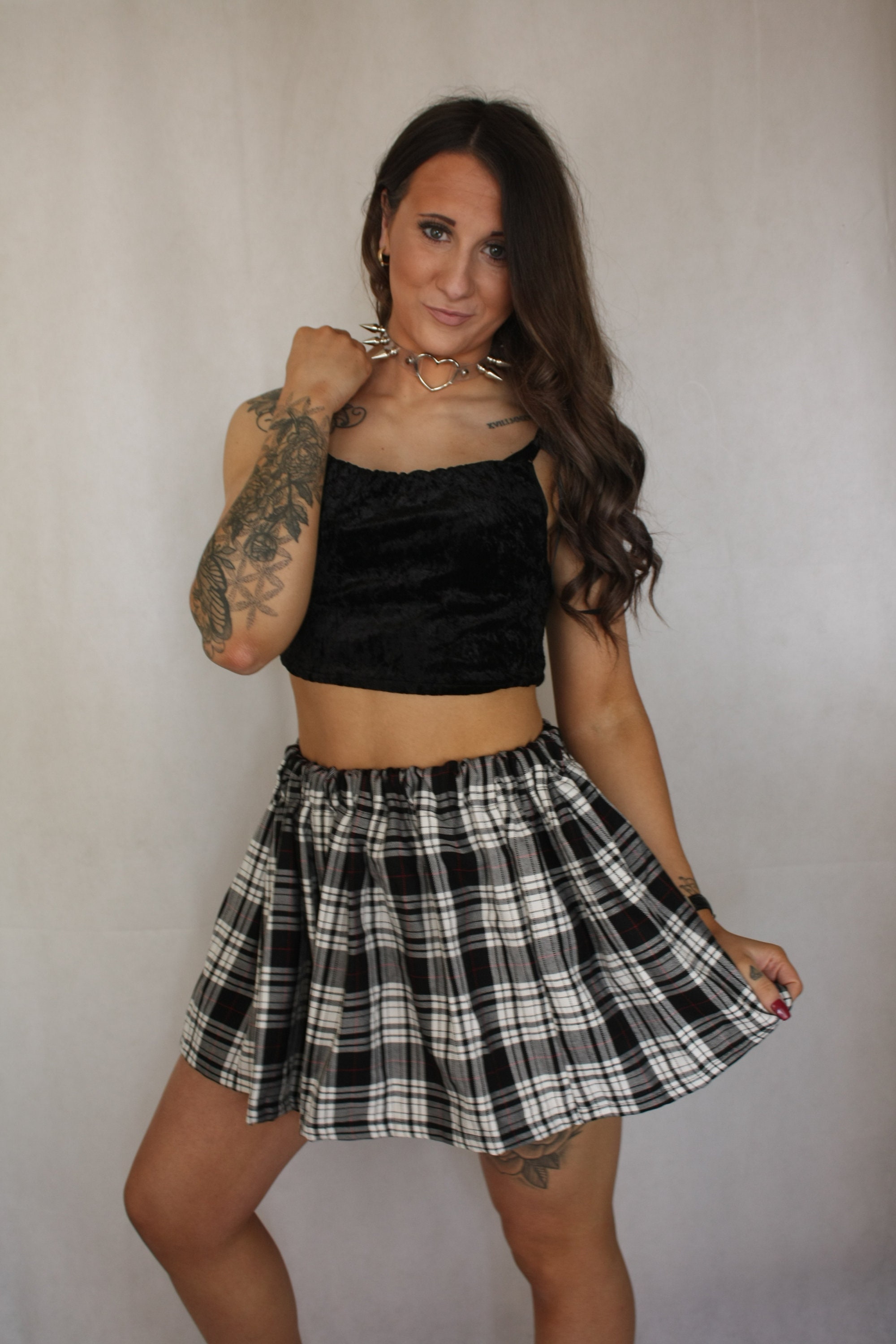 Tartan Mini Skirt Etsy