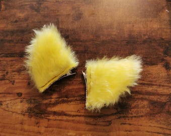 Yellow Clip In Costume Ears
