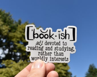 Bookish Waterproof Vinyl Decal Sticker for Laptop Water Bottle