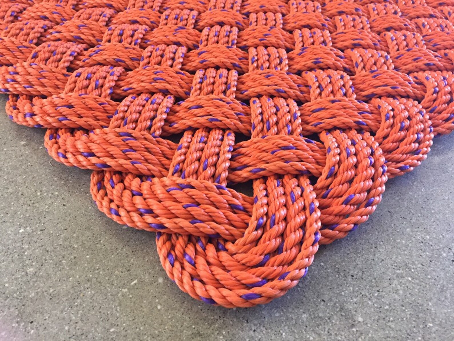 Medium Maine Rope Rug Recycled lobster rope Maine made Etsy