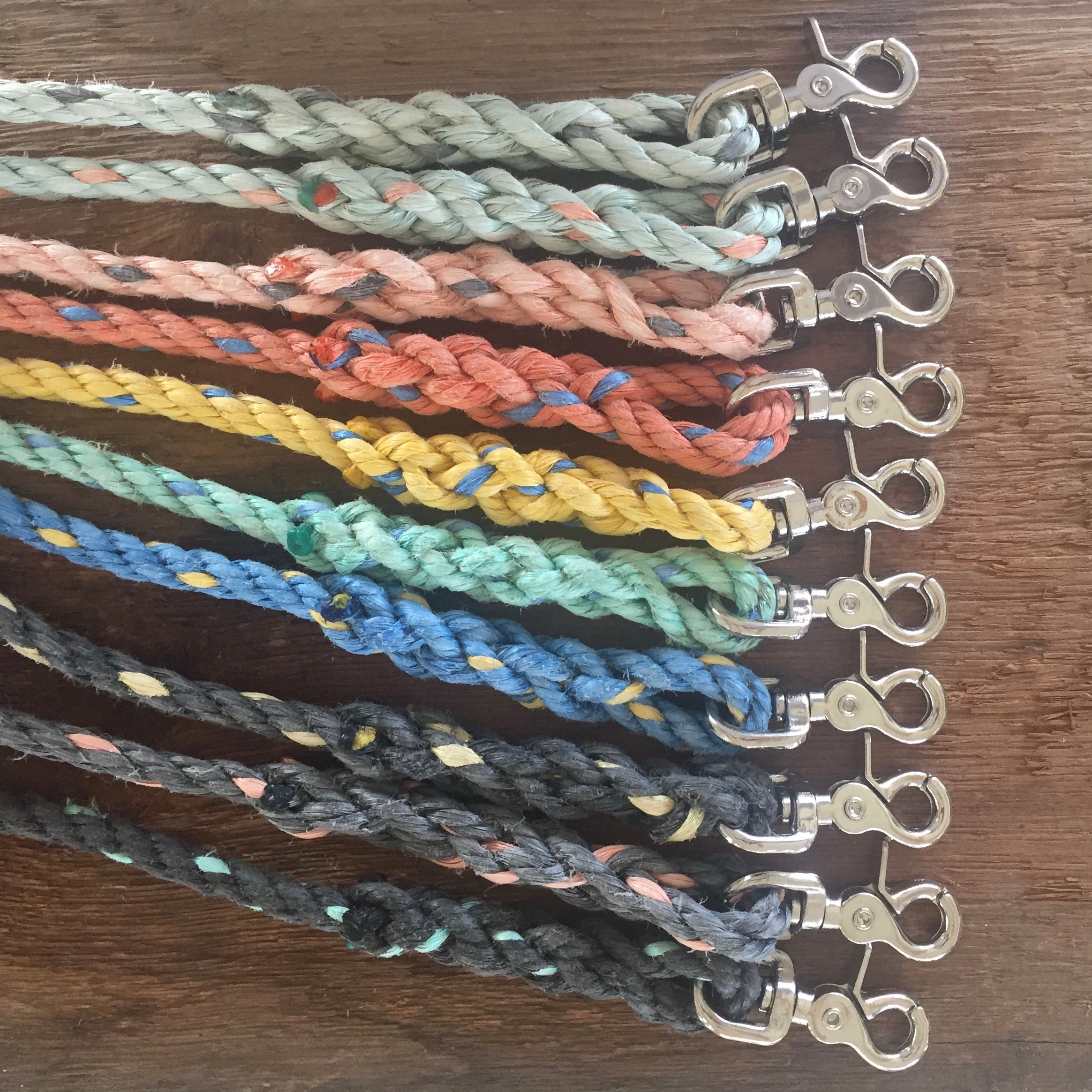 6' Rope Dog Leash Upcycled Lobster Rope Maine Made Etsy