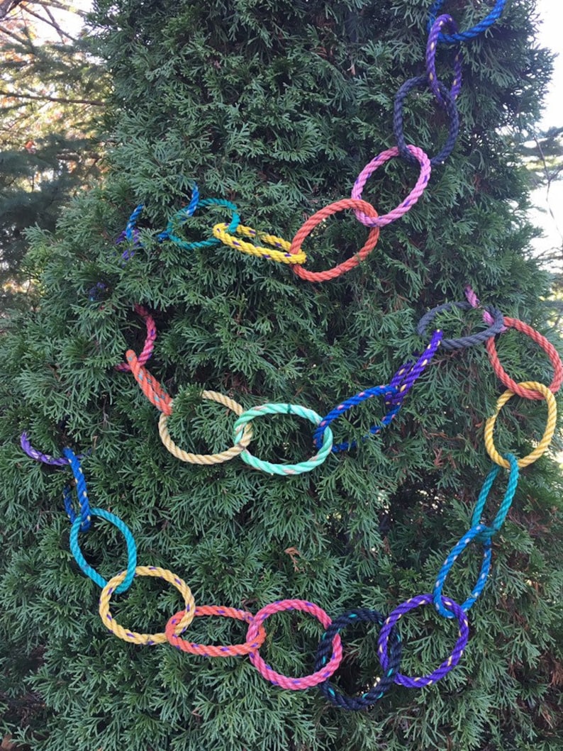9' Reusable Festive Garland Made in Maine with reclaimed Etsy