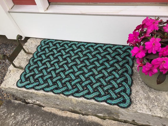 Maine Lobster Rope Mat Nautical Door Mat Reclaimed Rope Etsy