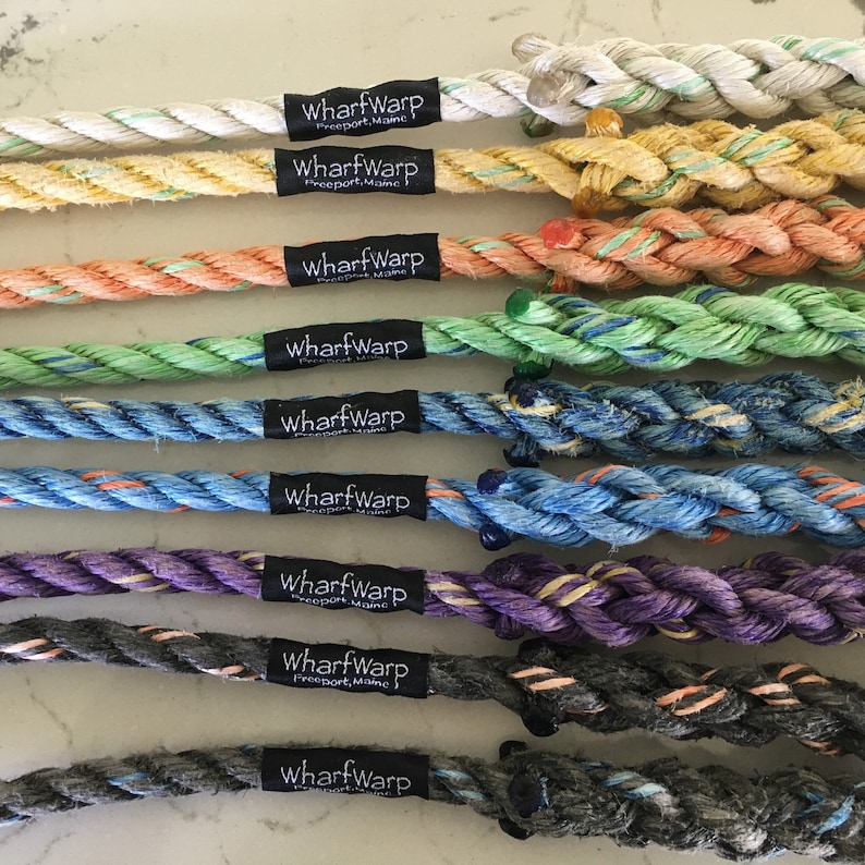 6' Rope dog leash Upcycled lobster rope leash Nautical Etsy