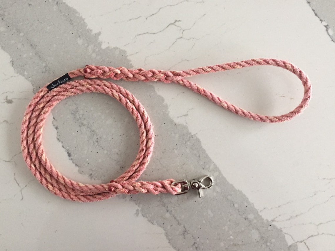 6' Rope dog leash Upcycled lobster rope leash Nautical Etsy