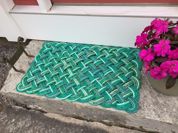 Maine Rope Doormat Nautical Door Mat Recycled Lobster Rope Maine Made Green Entry Mat Upcycled Mat By Wharfwarp