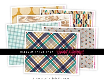 Blessed Printable Paper Pack