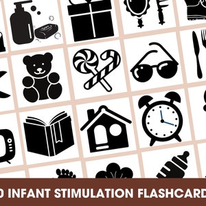 Baby stimulatie Flashcards, Things at Home Flashcards Pasgeboren Baby Sensorische Flashcards, Delen van het Huis flashcards