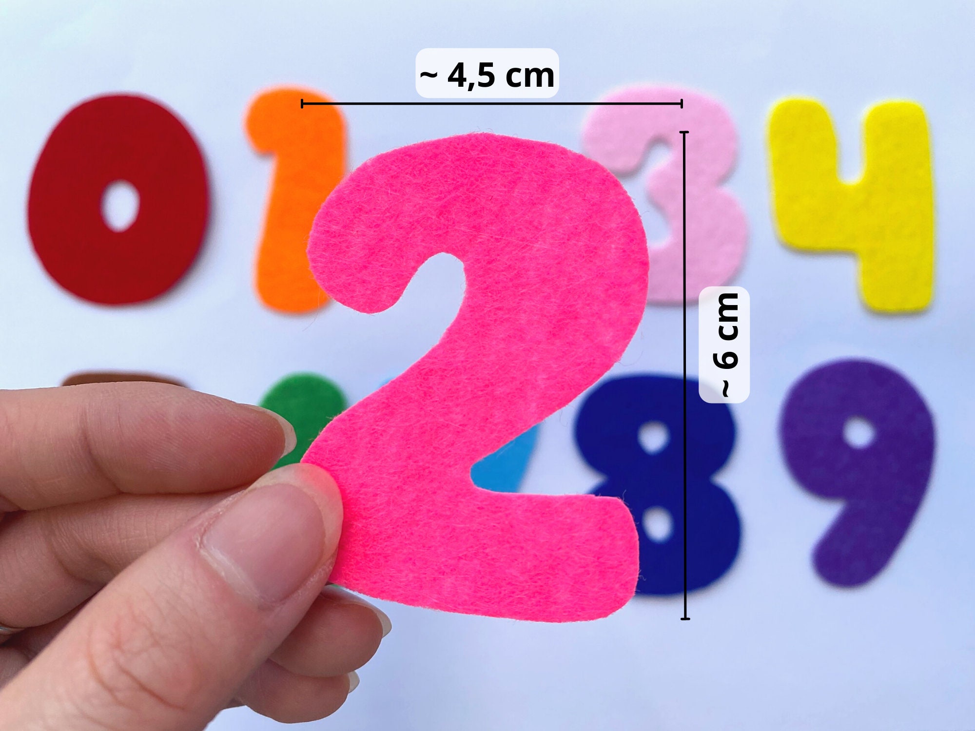 Numbers Using Felt Felt Numbers, Felt Die Cuts for Crafting & Sewing, Felt Shapes Felt Cut ...