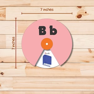Printable Alphabet Spinners, Beginning Sounds Phonics Matching Wheels ...