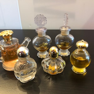 Vintage Miniature AVON Cologne Bottles, Collection of 6 Assorted AVON Bottles