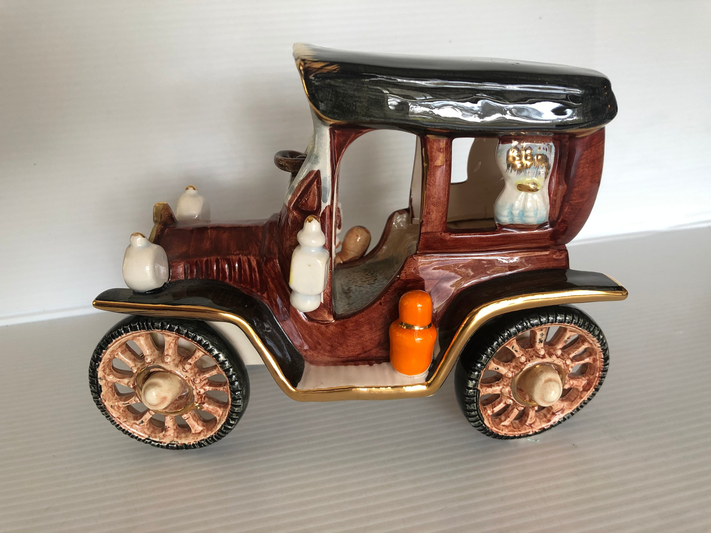 Vintage Ceramic Car Displays 2 Decorative Antique Cars | Etsy