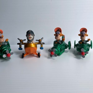 Vintage Disney Tale Spins Airplane Toys, Lot of 4 - Wildcat and Baloo, 1990s