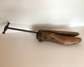 antique metal shoe stretcher