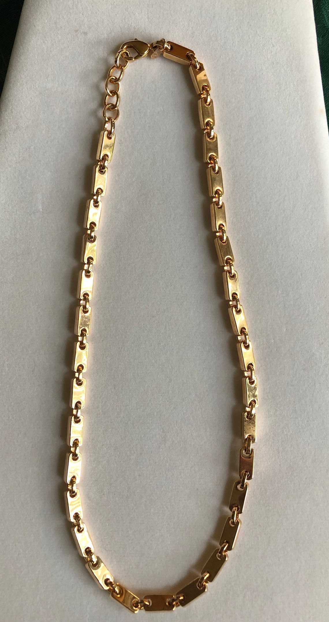 Vintage Bronze Necklace Milor Italy 20.5 Special Box Etsy