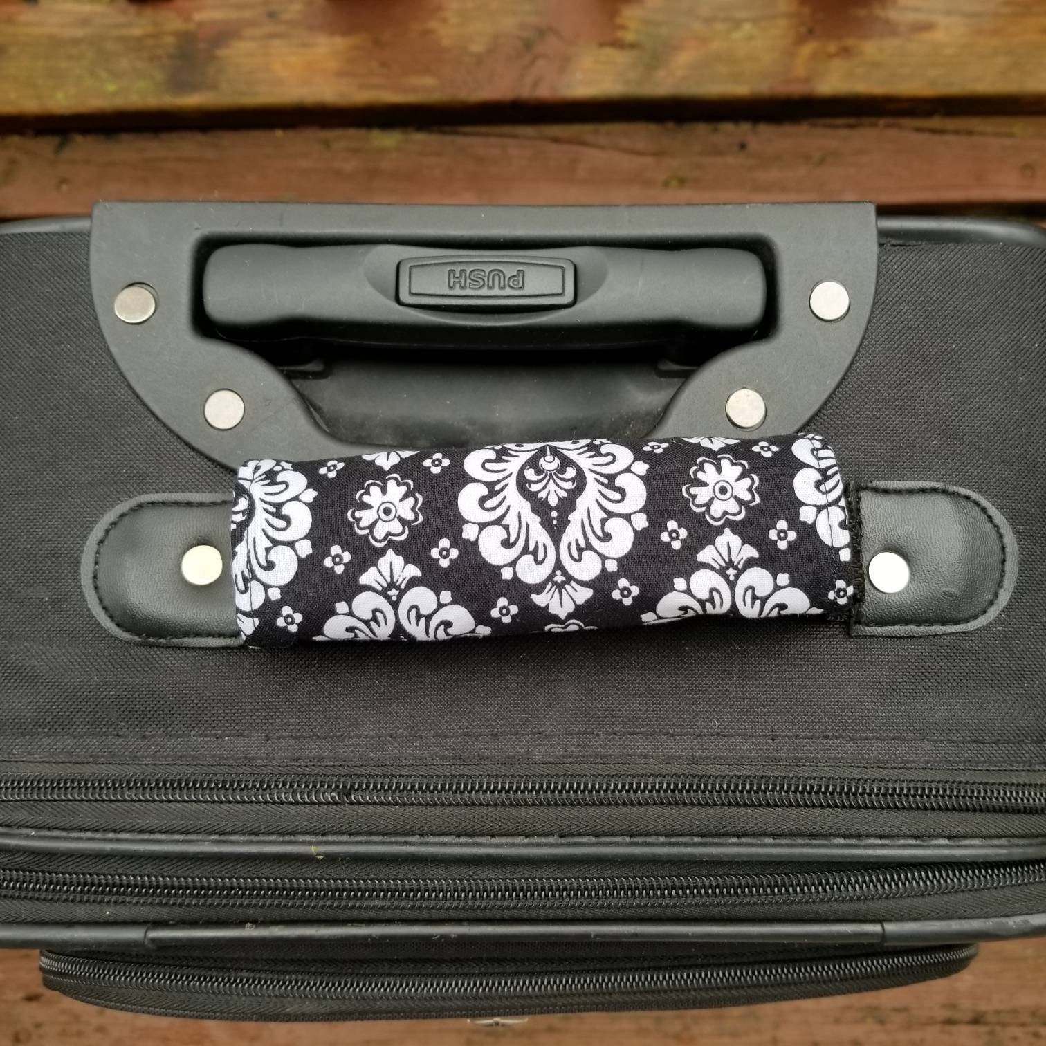 Damask Luggage Handle wrap quilted handle holder handle pad Etsy