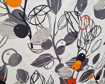Vintage IKEA Cotton Curtain: Ann-Cathrine Sigrid Ståhlberg Tree Print