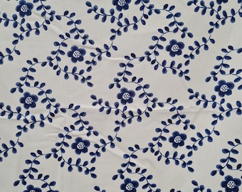 Vintage katoenen katoenstof IKEA bloemen - boerderijstijl