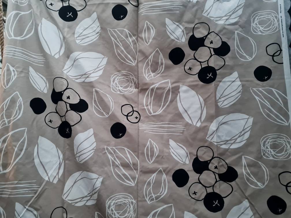 Vintage IKEA Cotton Fabric: Ann-cathrine Sigrid Ståhlberg Nature