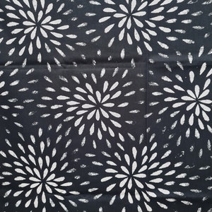Black and white Ikea fabric, Paulin Machado design,