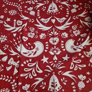Roter Ikeastoff, Baumwollstoff,