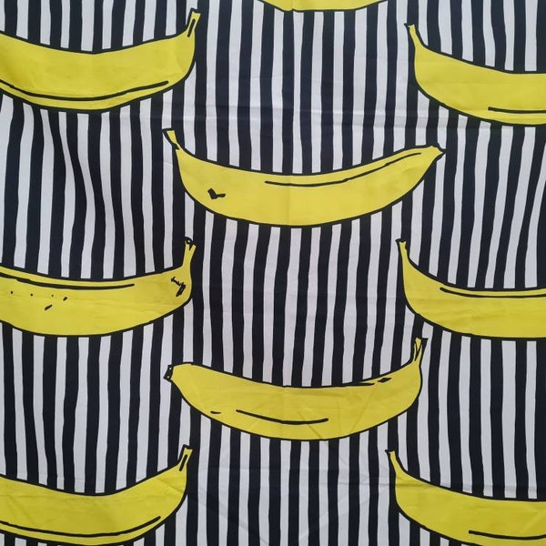 Ikea banana fabric, cotton canvas , cotton fabric