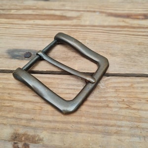 Vintage solid metal belt buckle, recycled, metal buckle, men&#39;s belt buckle