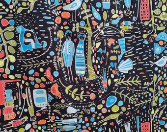 Abstracte ikea-stof, Kajsa Aronsson-ontwerp