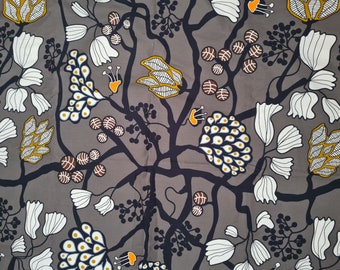 Retro Floral Cotton Fabric - Jenny Svensson IKEA Design