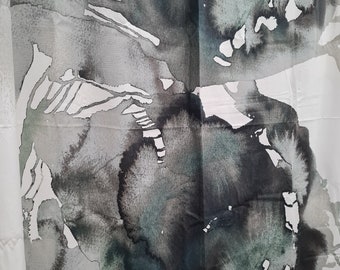 Stof met aquarelprint, Ikea-stof
