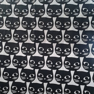 Mattram Ikea curtain, cats print curtain, black and white curtain