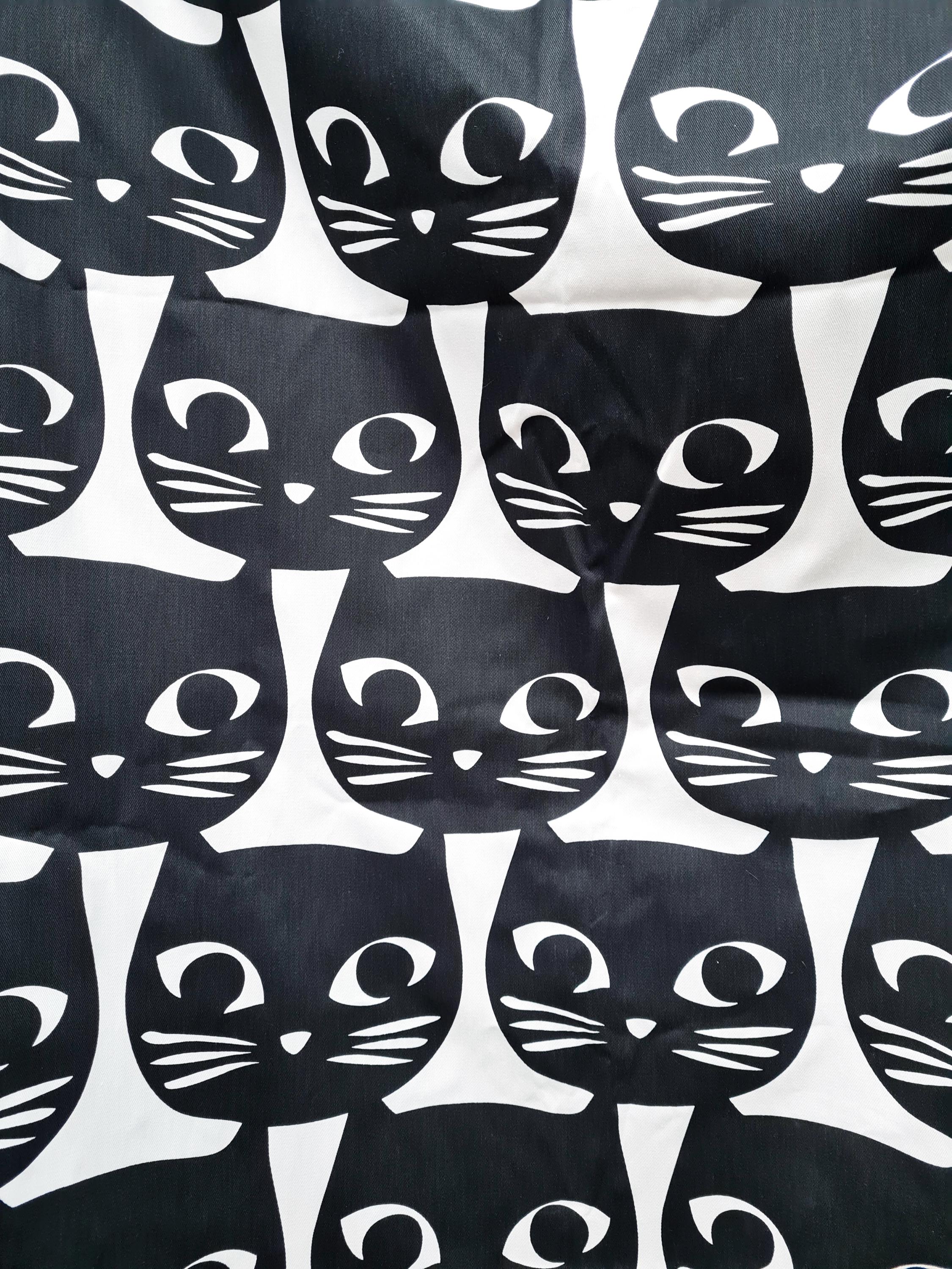 IKEA MATTRAM カーテン 猫 Mattram Ikea Curtain, Cats Print Curtain, Black and White