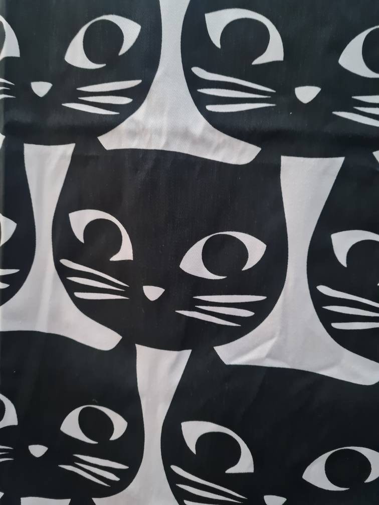 IKEA MATTRAM カーテン 猫 Mattram Ikea Curtain, Cats Print Curtain, Black and White