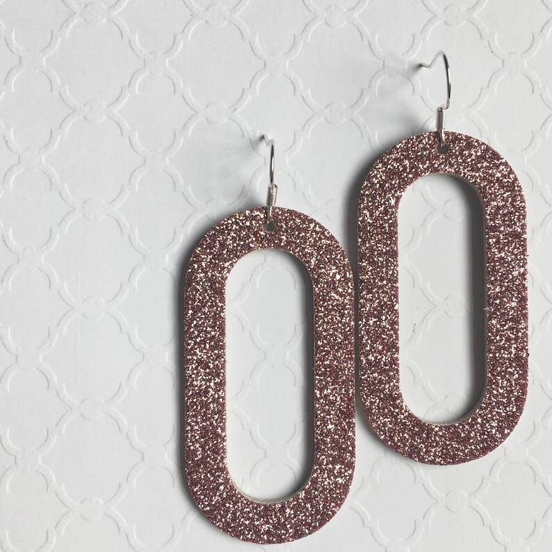 Glitter leather earrings Leather earrings Gifts for her glitter earrings Valentine\u2019s Day earrings