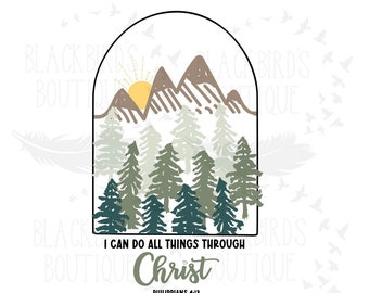 Cappellino Unisex "I Can Do All Things Through Christ" – Philippians 4:13 – Baseball Cap Nero Con Ricamo – Regolabile – Trade Winds