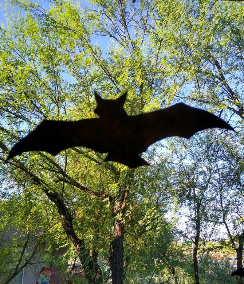 Bat Halloween window cling reusable removable window Etsy