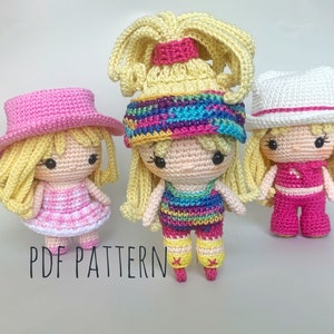 Häkelpuppe Pdf Häkelanleitung Barben 3 in 1/Püppchen Häkelanleitung/Püppchen Häkelanleitung/Püppchen Häkelanleitung