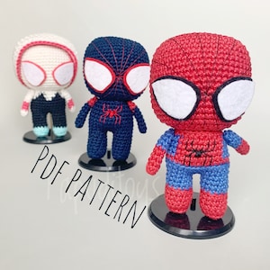 crochet bundle spider toys characters pdf pattern/ spider toys bundle  crochet pdf pattern/amigurumi  spider toys bundle pdf pattern