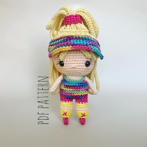 Häkelpuppe Amigurumi PDF Anleitung mit Widerhaken/ Puppe PDF Anleitung/Amigurumi Widerhaken Anleitung/