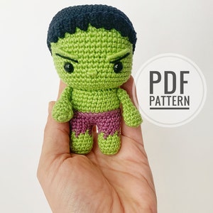 crochet  pattern super hero green huge/crochet  avengers pdf pattern  / amigurumi  super hero toys pdf pattern/ toys english pattern