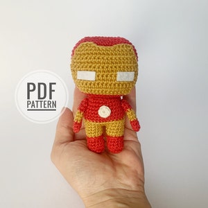 Crochet Super Hero Amigurumi Pattern: Reactor Man Toy (PDF Pattern)