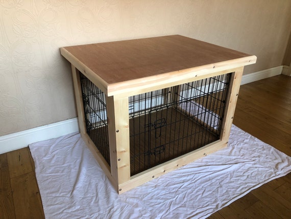 wooden indoor dog kennel