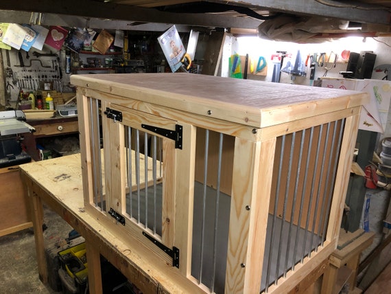 wooden indoor dog kennel