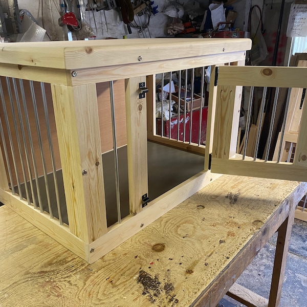 indoor dog kennel wooden dog crate delivery included depends on post code please enquire