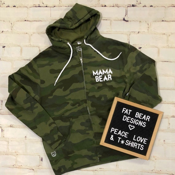 mama bear camo hoodie